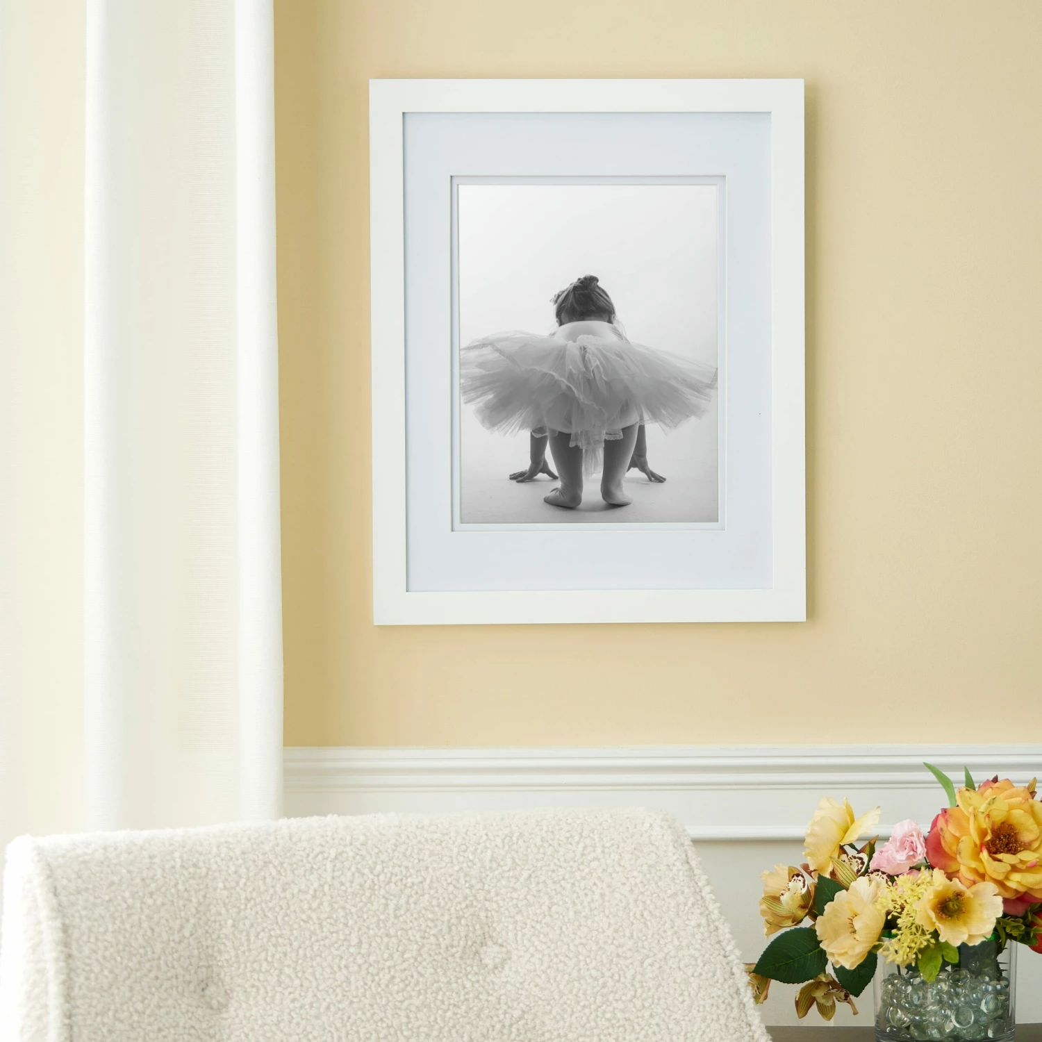 White Gallery Wall Frame With Double Mat By Studio Décor® - Image 3