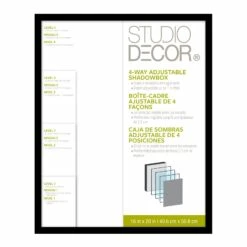 Black Adjustable-Depth Shadow Box By Studio Décor®