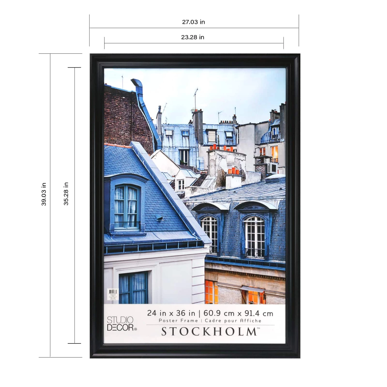 Black Poster Frame, Stockholm™ By Studio Décor® - Image 12