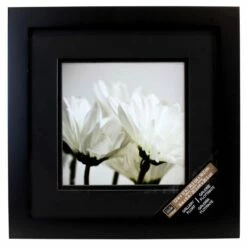 Black Square Gallery Wall Frame With Black Double Mat By Studio Décor®