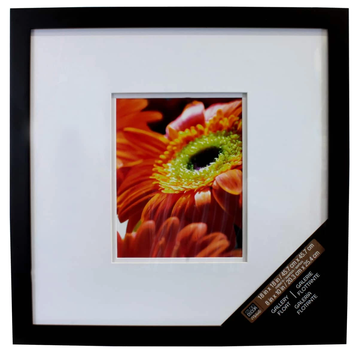 Black Square Gallery Wall Frame With Double Mat By Studio Décor®