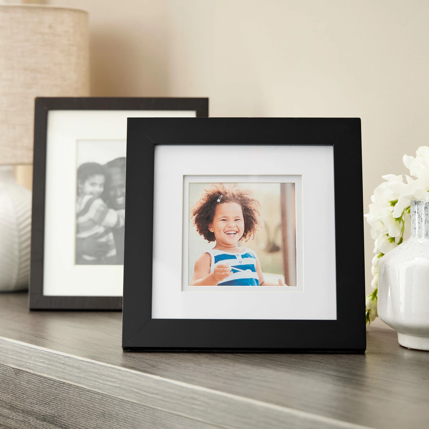 Black Gallery Frame With Double Mat By Studio Décor® - Image 2