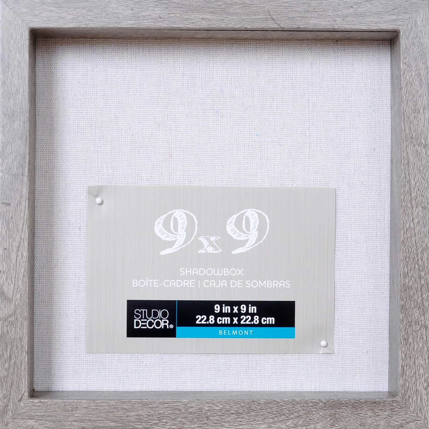 Gray Belmont Shadow Box By Studio Décor®