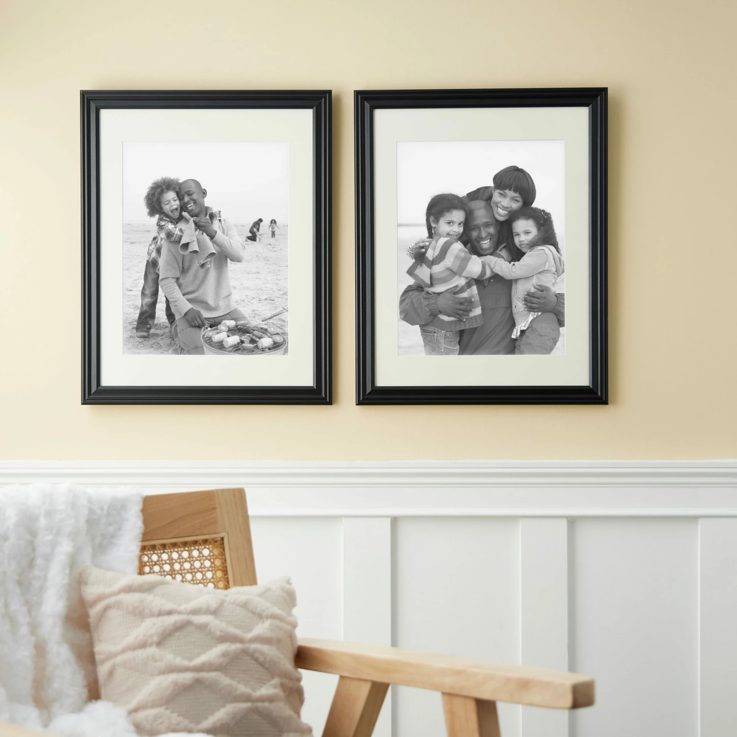 2 Black Frames With Mat, 11" X 14", Lifestyles By Studio Décor® - Image 2