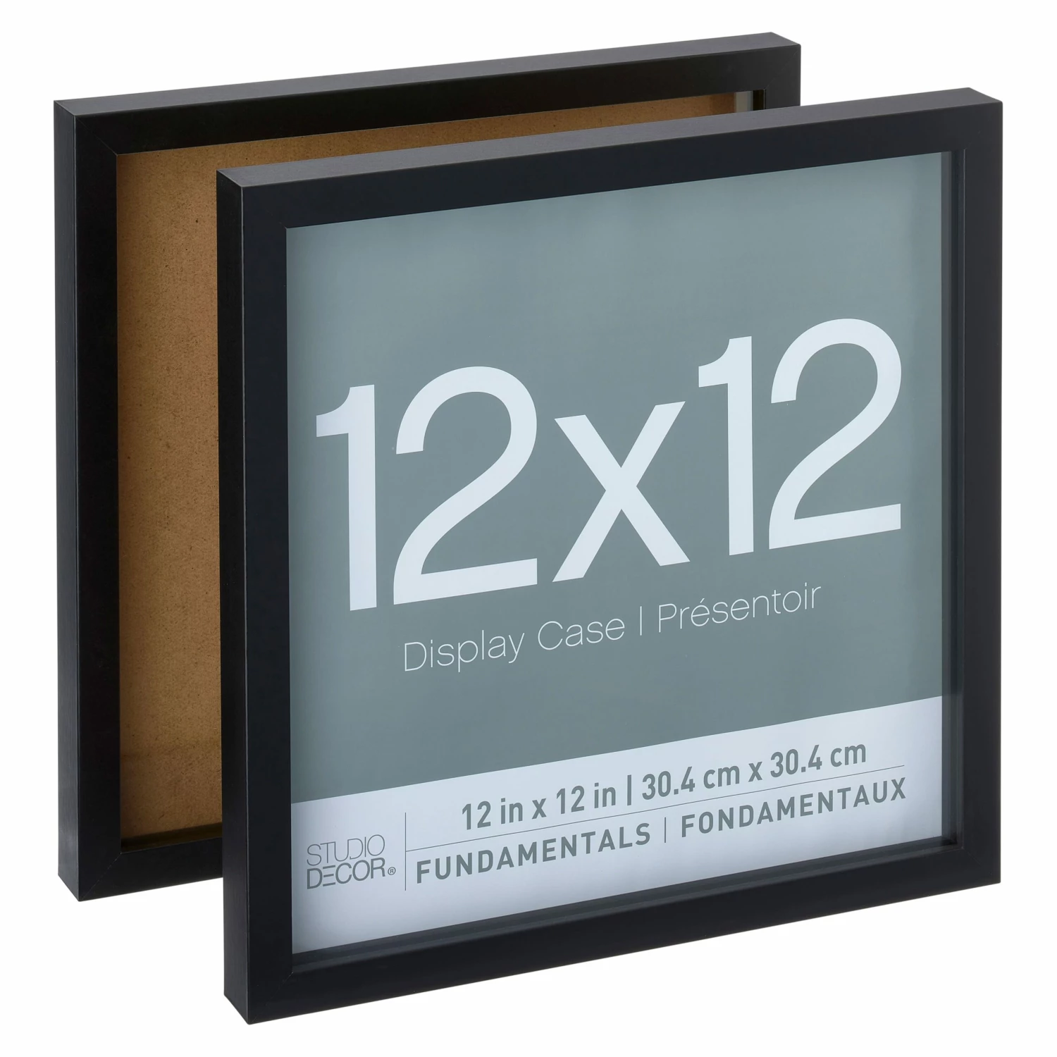 2-Pack Black 12" X 12" Shadow Boxes, Fundamentals By Studio Décor® - Image 3