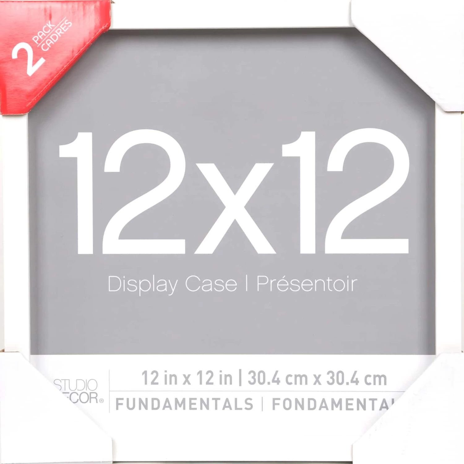 2-Pack White 12" X 12" Shadow Boxes, Fundamentals By Studio Décor® - Image 2