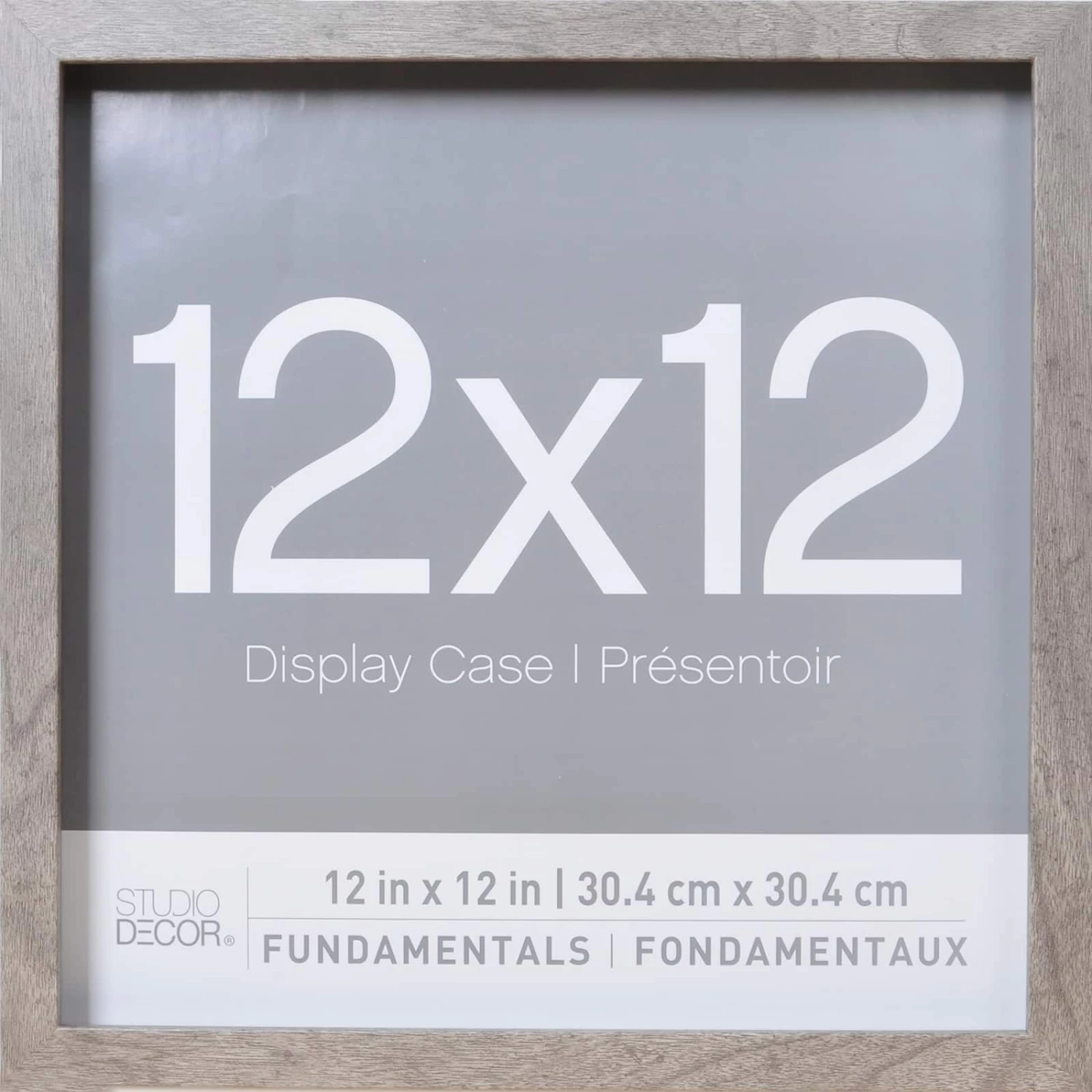 2 Pack Gray Fundamentals 12" X 12" Shadowbox By Studio Décor®