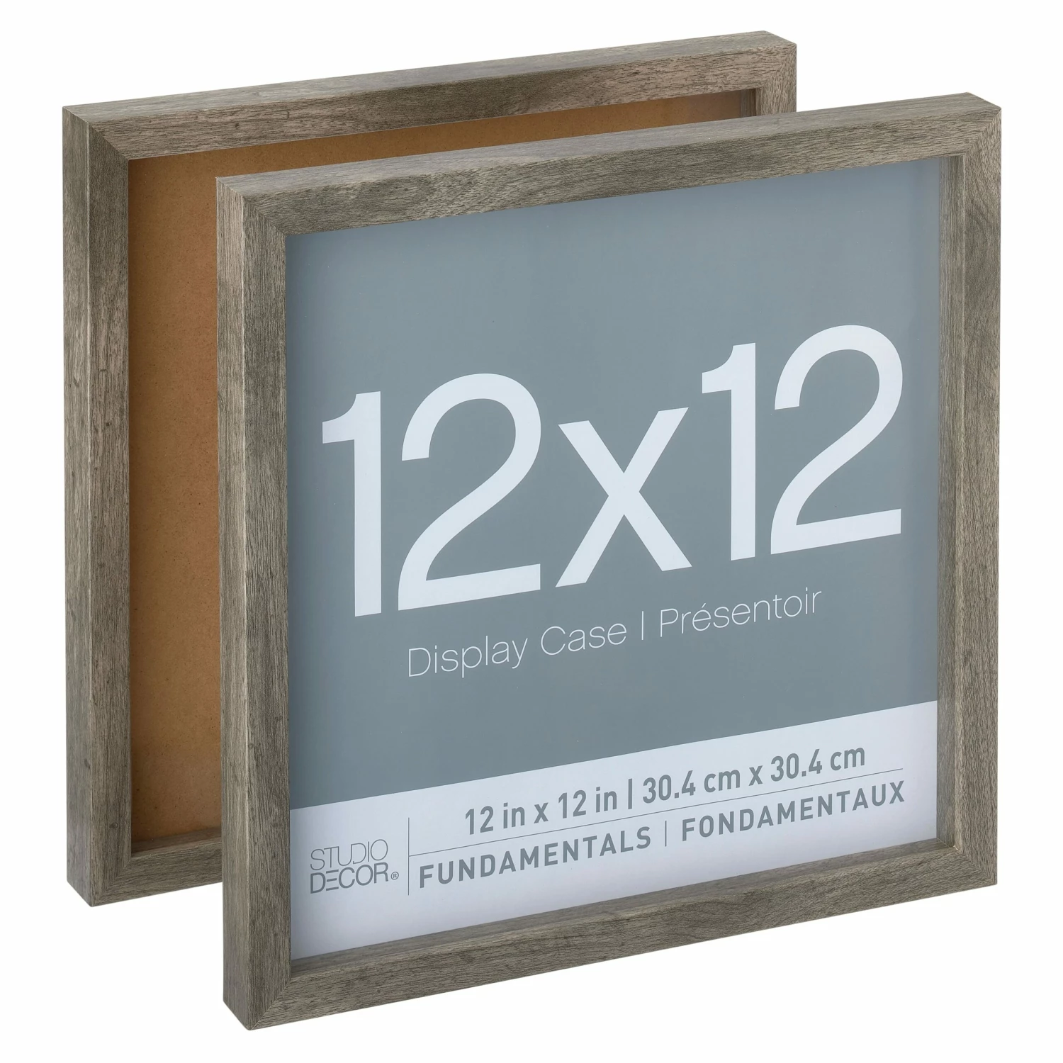 2 Pack Gray Fundamentals 12" X 12" Shadowbox By Studio Décor® - Image 7