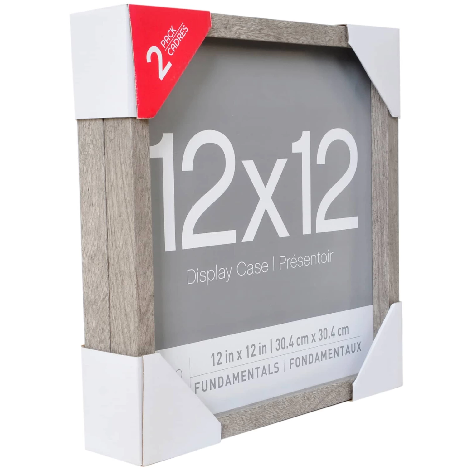 2 Pack Gray Fundamentals 12" X 12" Shadowbox By Studio Décor® - Image 5