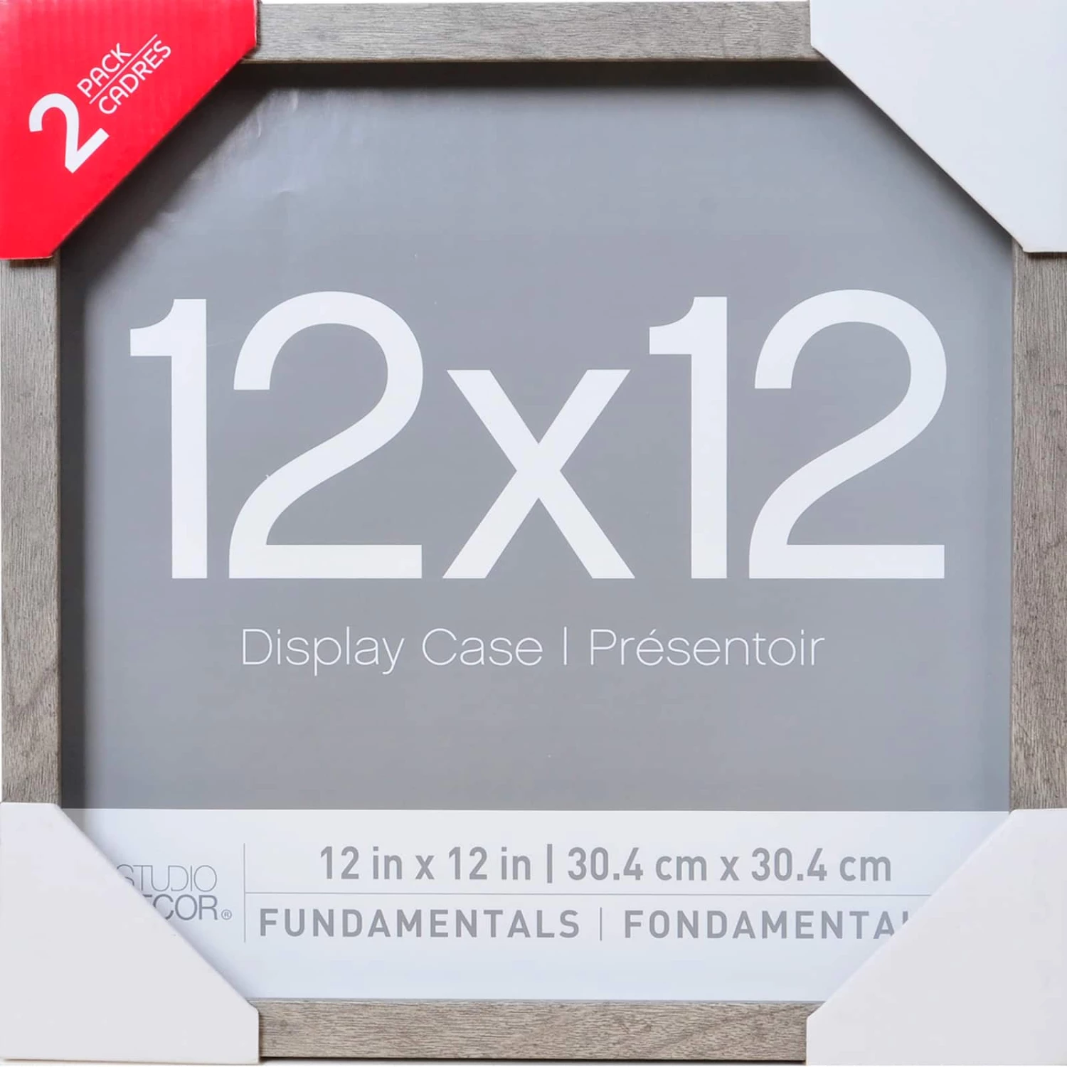 2 Pack Gray Fundamentals 12" X 12" Shadowbox By Studio Décor® - Image 6