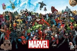 Marvel Comics The Lineup Wall Poster 22.375" X 34" For Playroom
