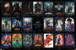 Marvel Avengers: The Infinity Saga-One Sheet Grid Wall Poster, 22.375 In X 34 In, Unframed Version, Bedroom