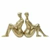 Kingston Living Set Of 2 Shiny Gold Lady Bookends 8.5"