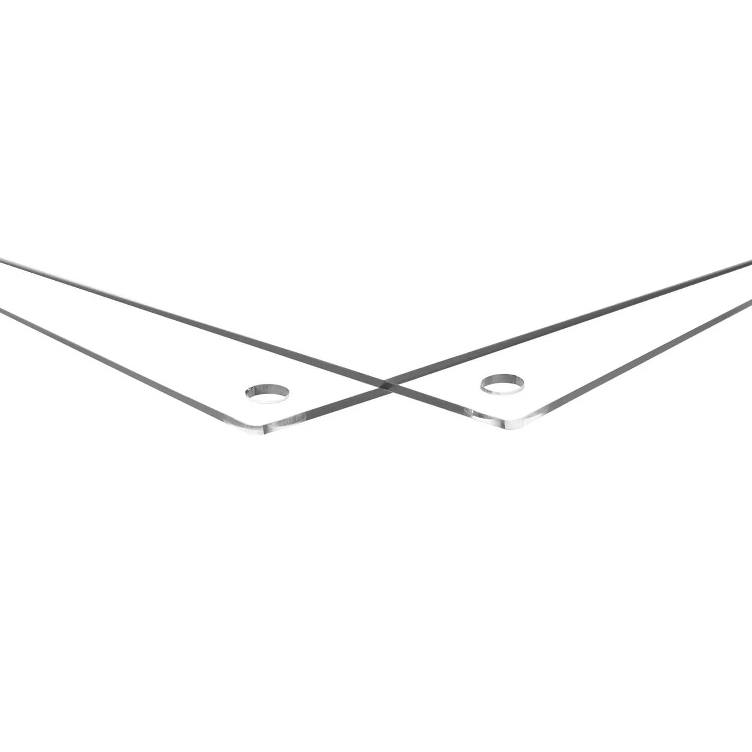 Cool Modern 2 Pack Clear Acrylic Float Frame With Silver Hardware - Image 6