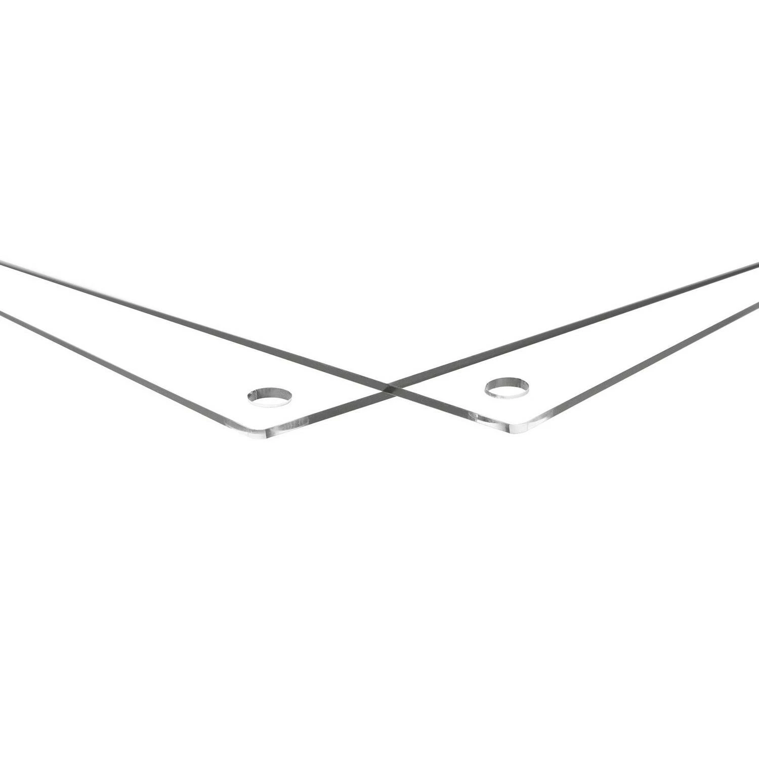 Cool Modern 2 Pack Clear Acrylic Float Frame With Silver Hardware - Image 9