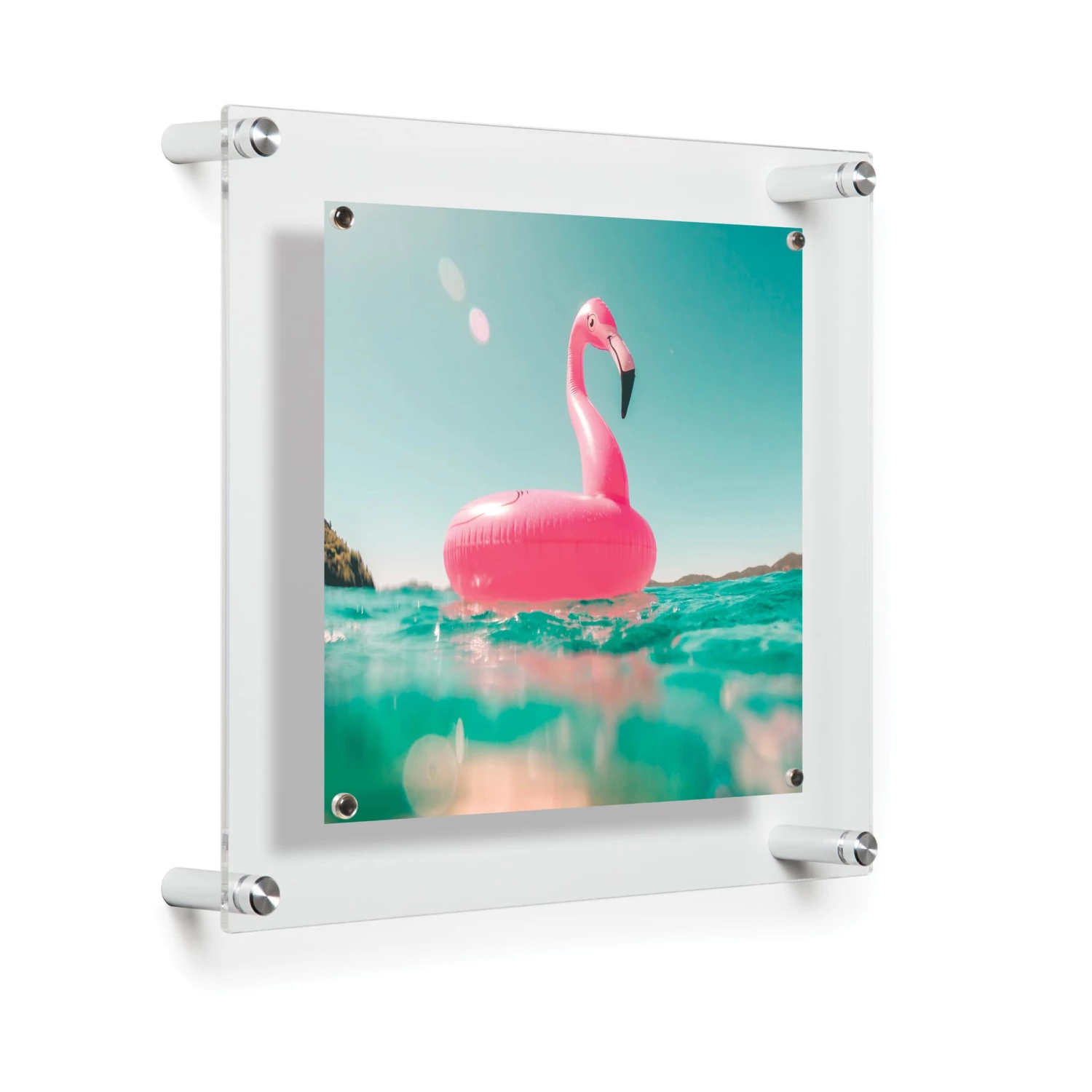 Wexel Art Easy Change Acrylic Floating Frame With Silver Hardware - Image 5