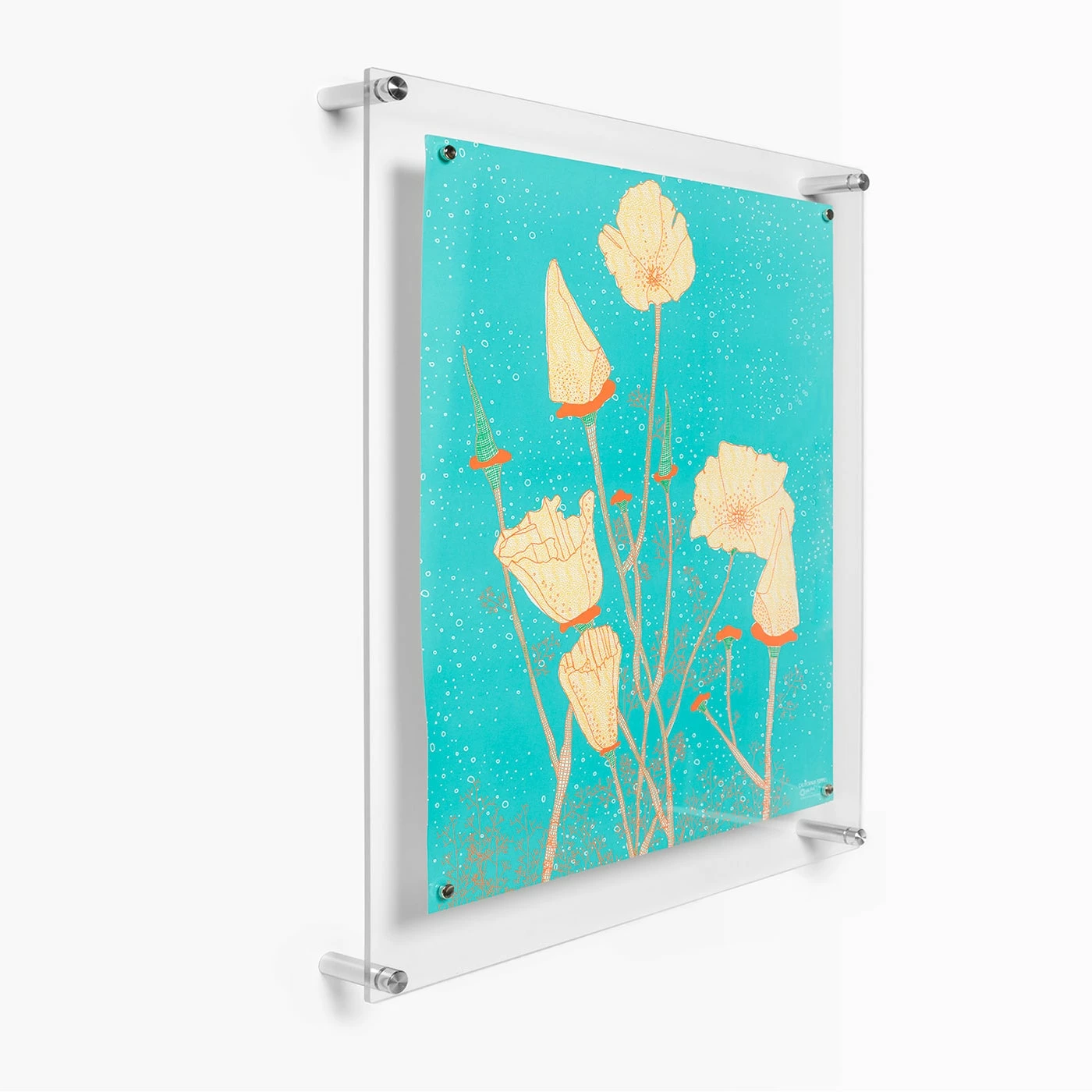 Wexel Art Easy Change Acrylic Floating Frame With Silver Hardware - Image 16