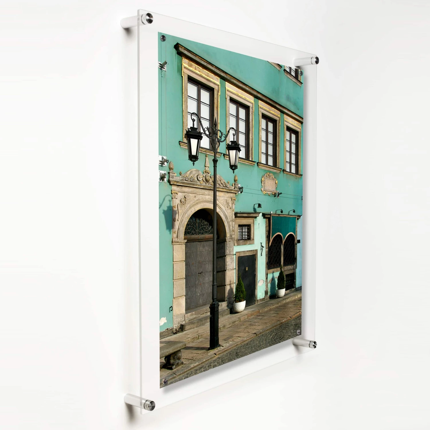 Wexel Art Easy Change Acrylic Floating Frame With Silver Hardware - Image 2