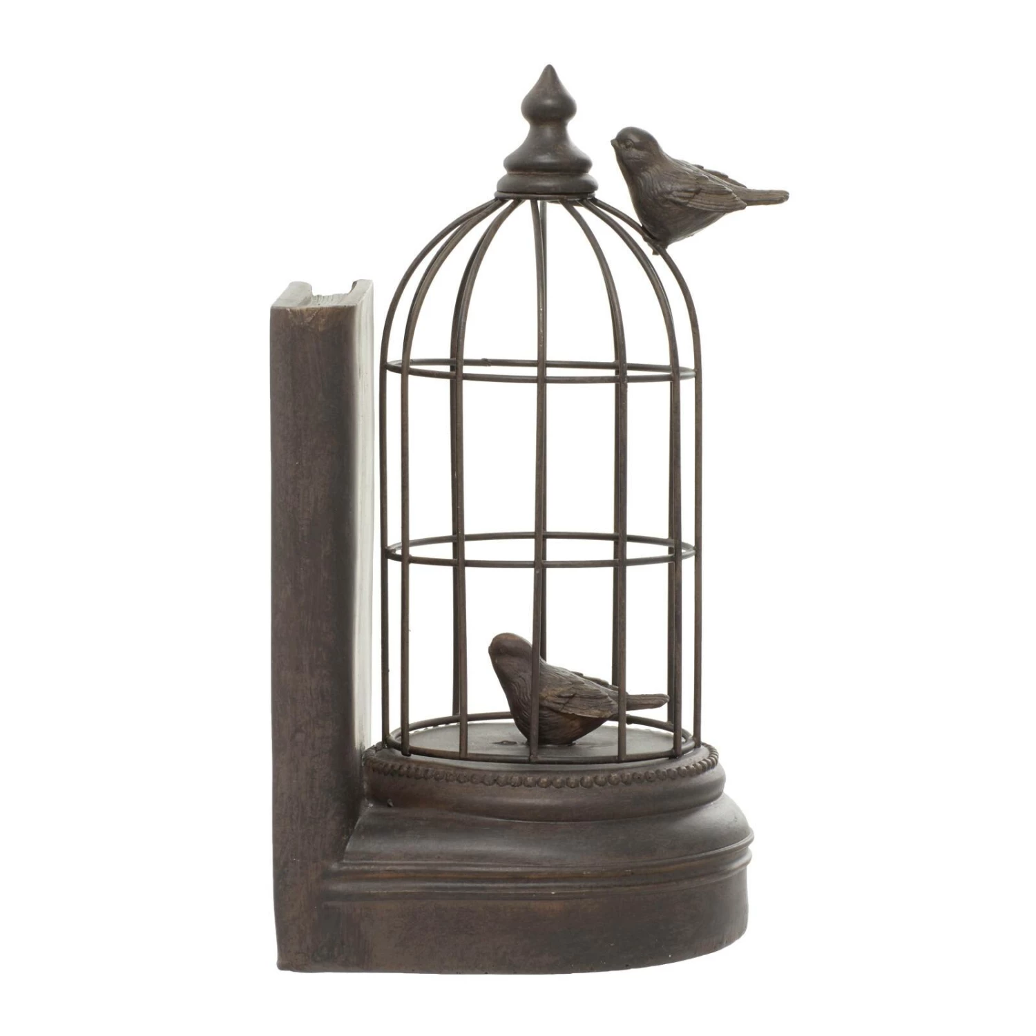 Black Metal Farmhouse Birdcage Bookends Set - Image 10