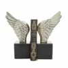 10" Angel Wing Aluminum Bookend Set
