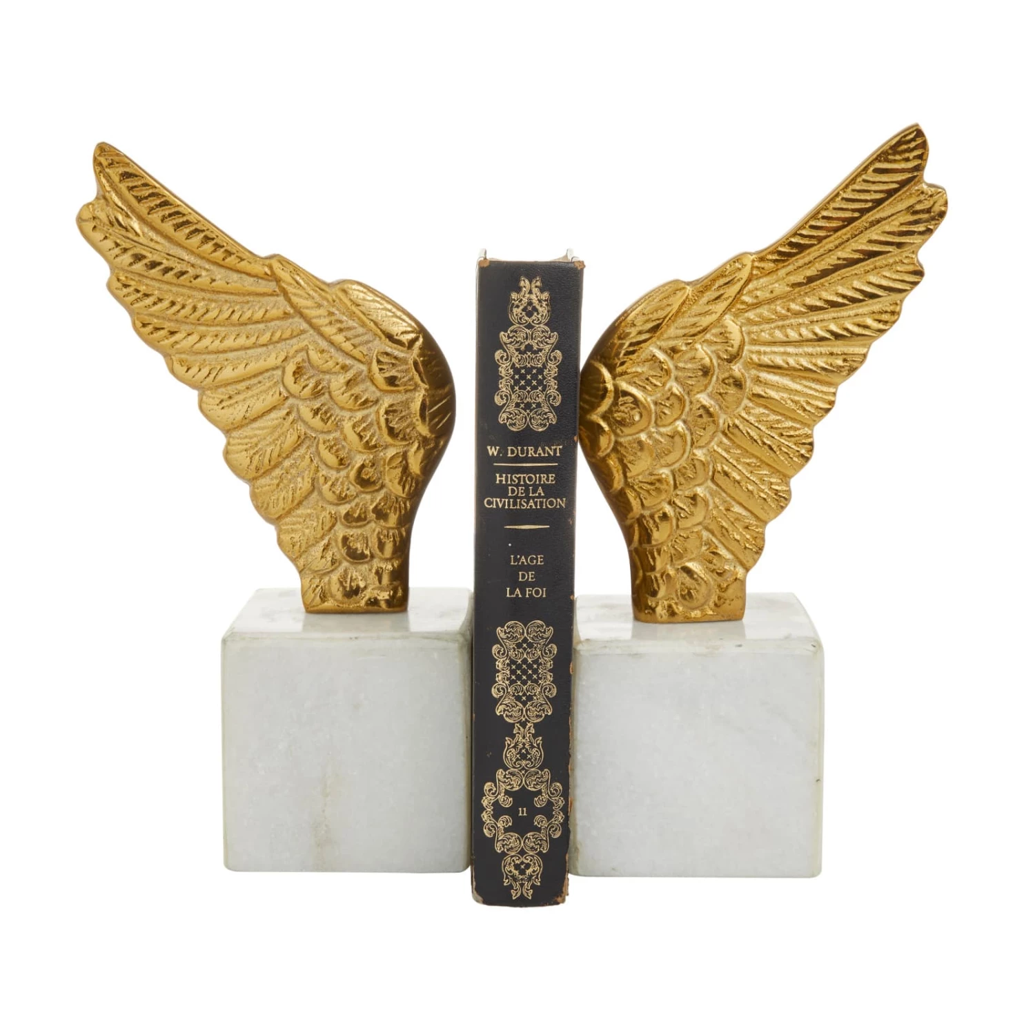 10" Angel Wing Aluminum Bookend Set - Image 7
