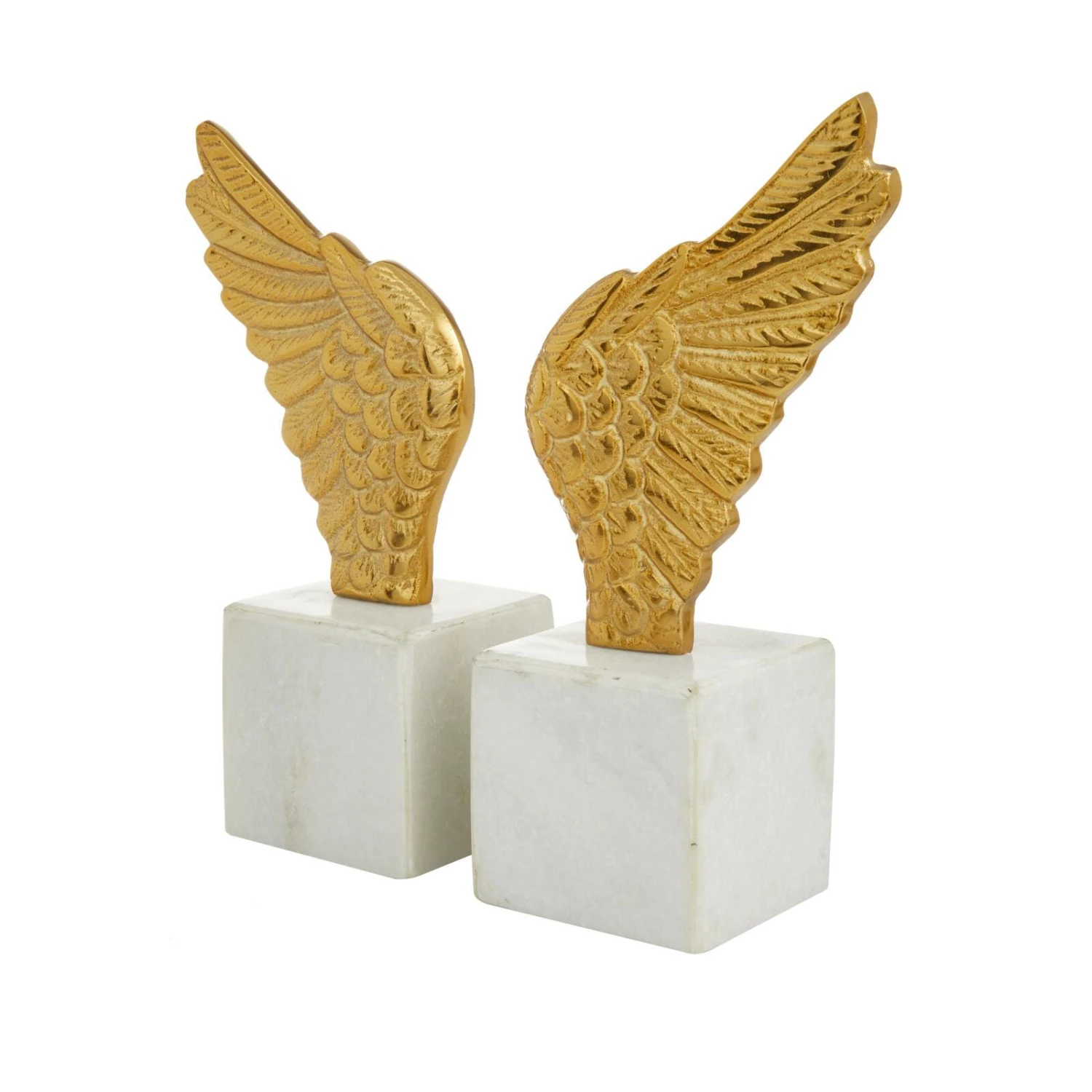 10" Angel Wing Aluminum Bookend Set - Image 8
