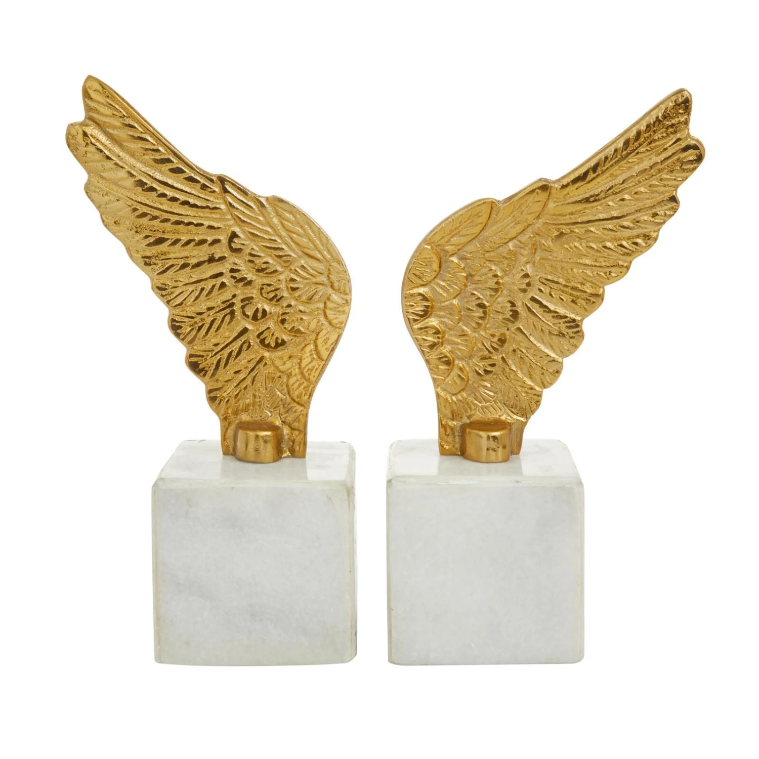10" Angel Wing Aluminum Bookend Set - Image 11