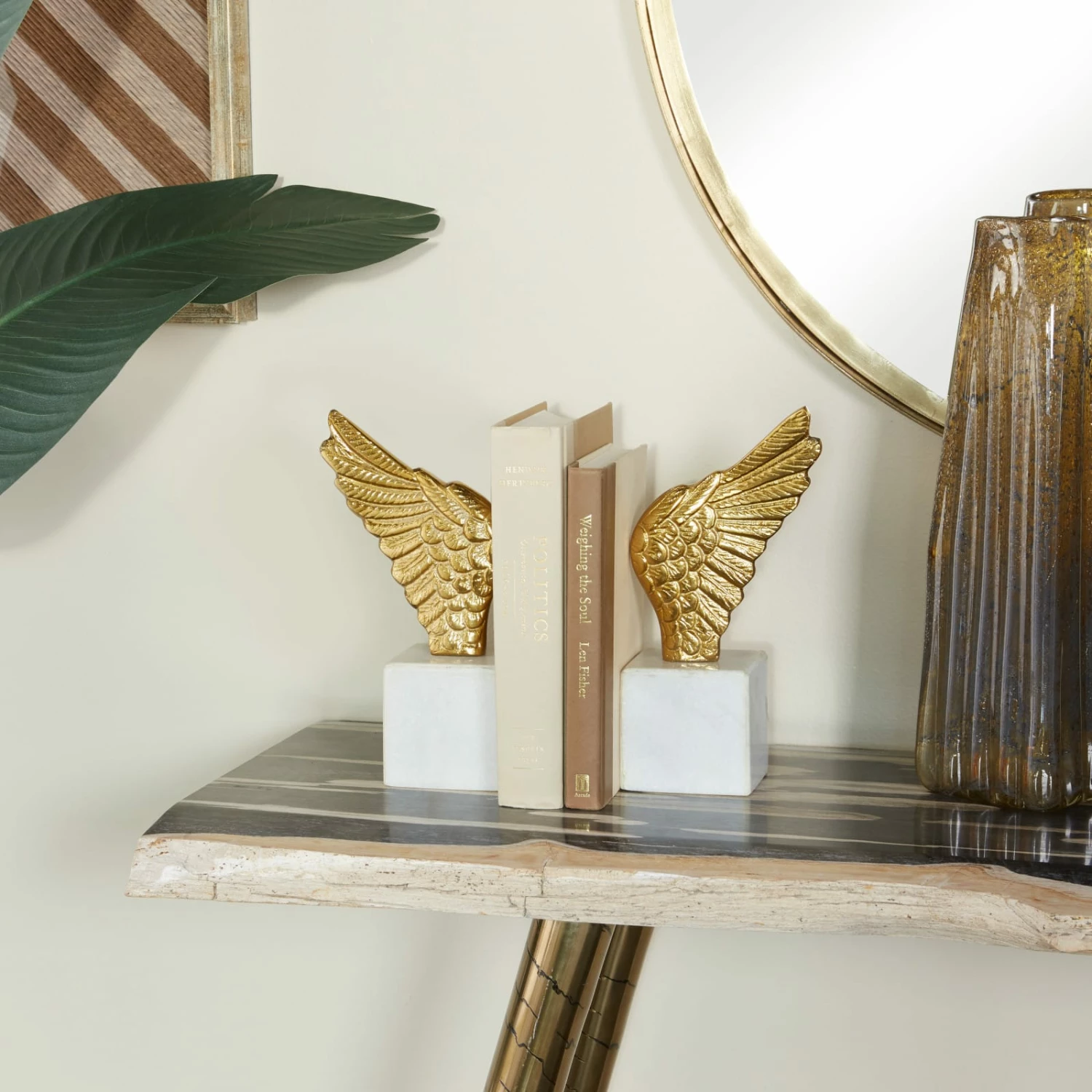 10" Angel Wing Aluminum Bookend Set - Image 13