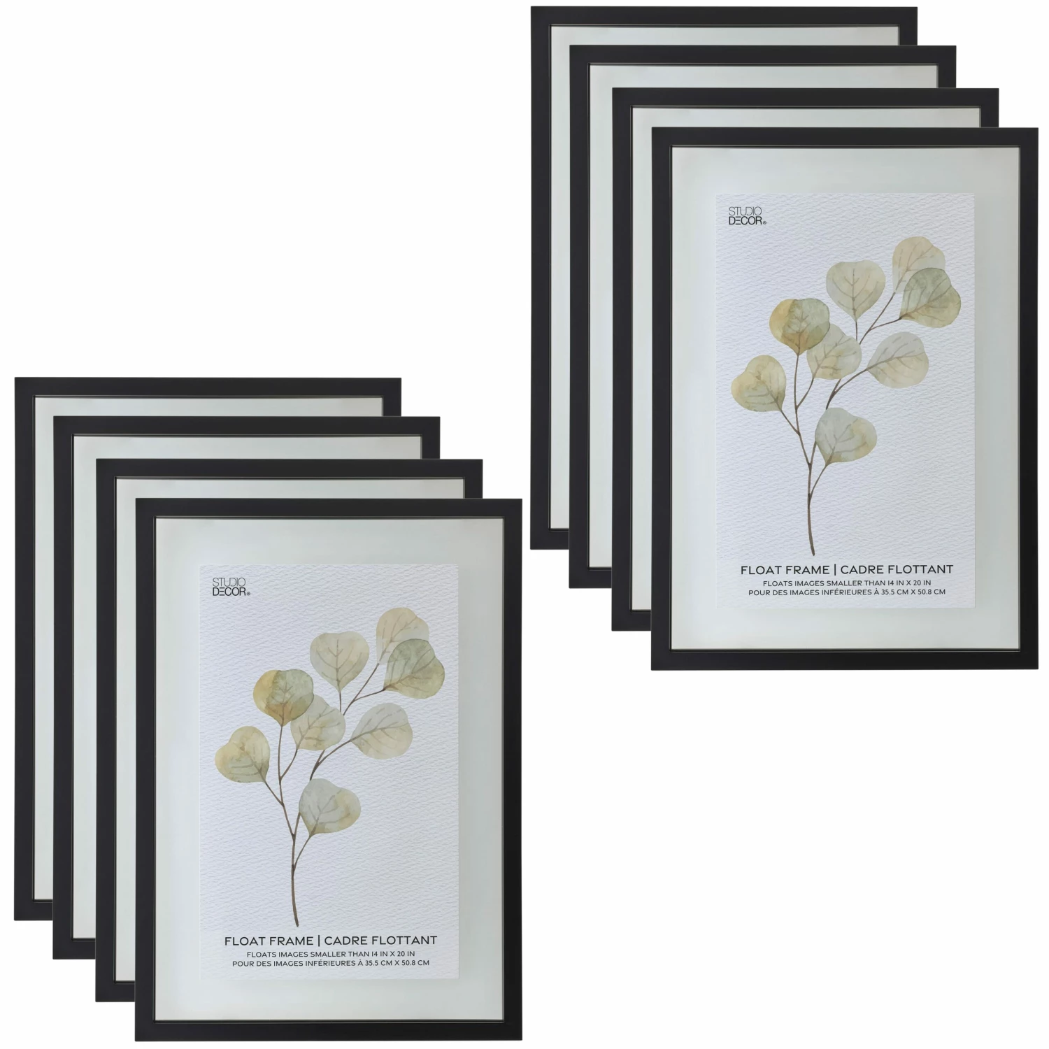 8 Pack: Black Float Frame By Studio Décor®