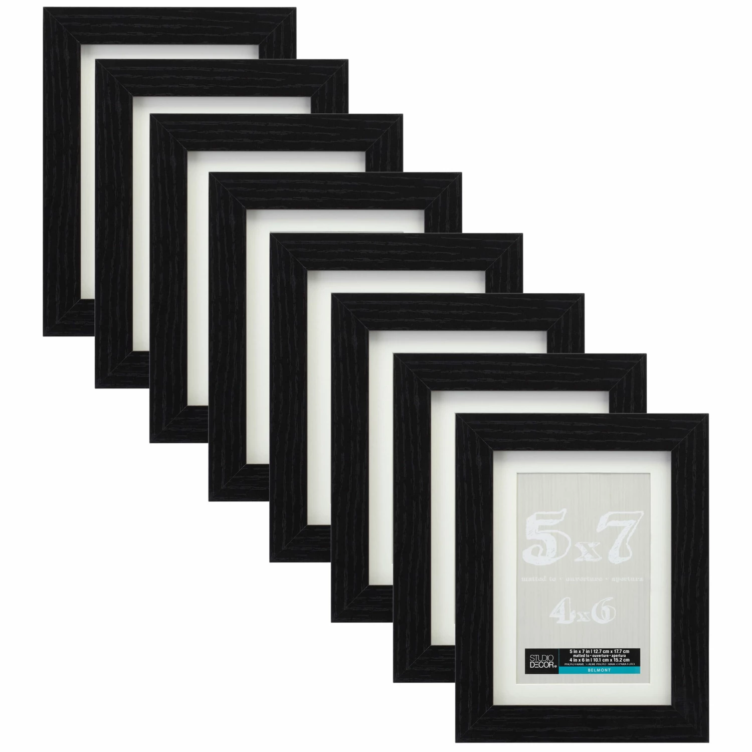 8 Pack: Black Belmont Frame With Mat By Studio Décor® - Image 6