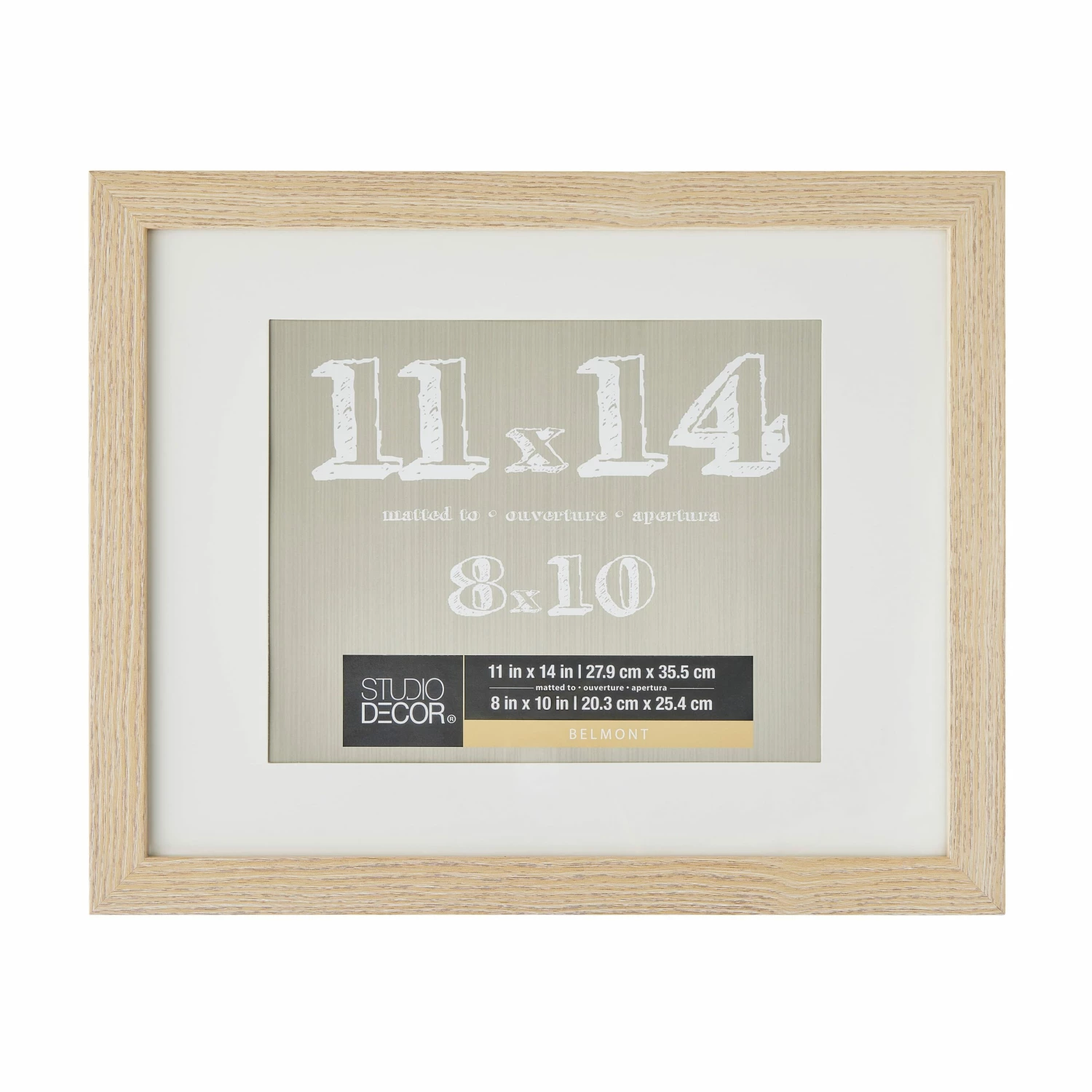 8 Pack: Blonde Frame With Mat, Belmont By Studio Décor® - Image 4